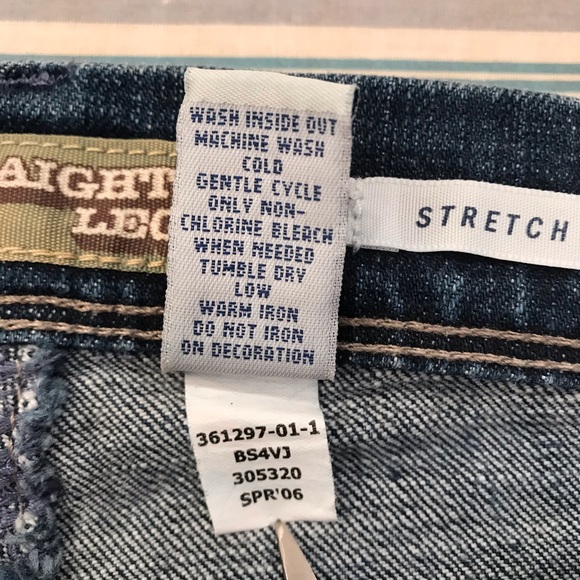 Old Navy Denim Blue Jeans Womens Size 10 Straight Leg Low Waist y2k - Picture 13 of 16